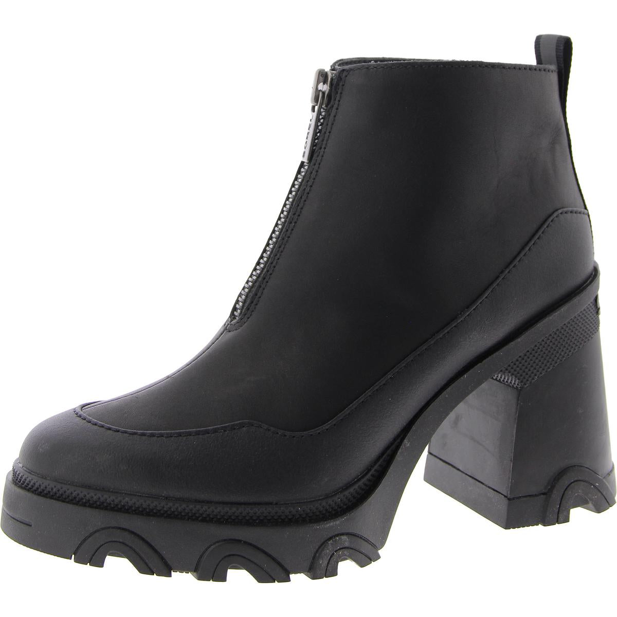 Brex-Stiefeletten mit Reißverschluss und runder Zehenpartie
