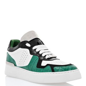 LO-TOP Sneakers Silber $urfer Cocco-Print