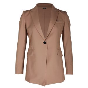 Theory Etiennette Blazer aus brauner Wolle 7748641128508