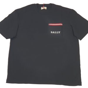 Bally 6233729 Herren schwarz 100% Baumwolle Tasche T-Shirt – 7706214236220