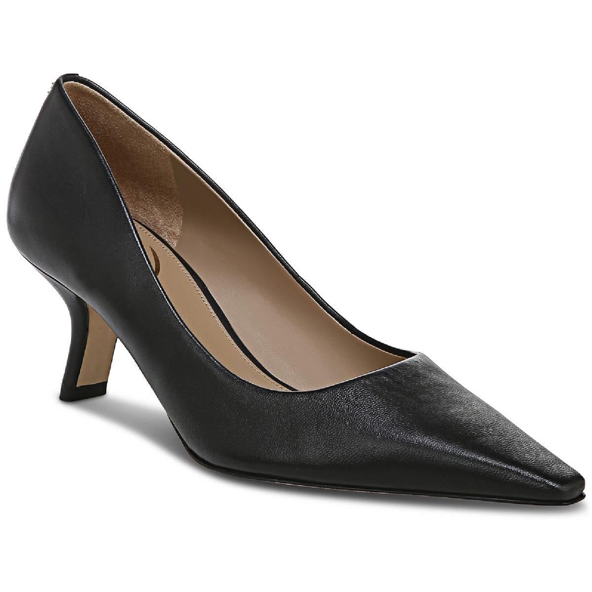 Bianka – spitze Schuhe mit kleinem Absatz und Fersenriemen, ohne Schnürung