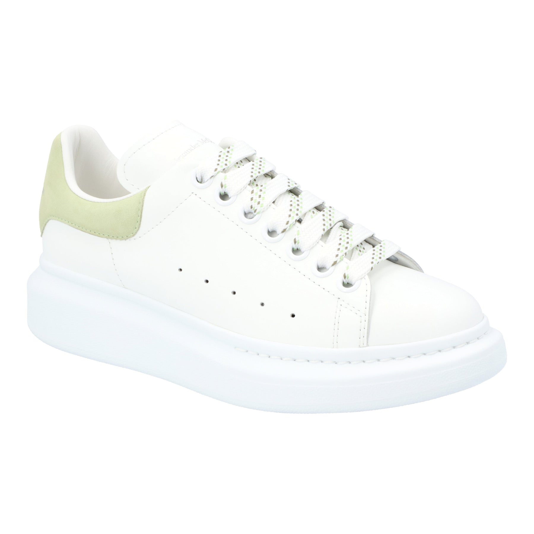 Alexander McQueen Damen übergroßer Sneaker „larry" in weiß/grün