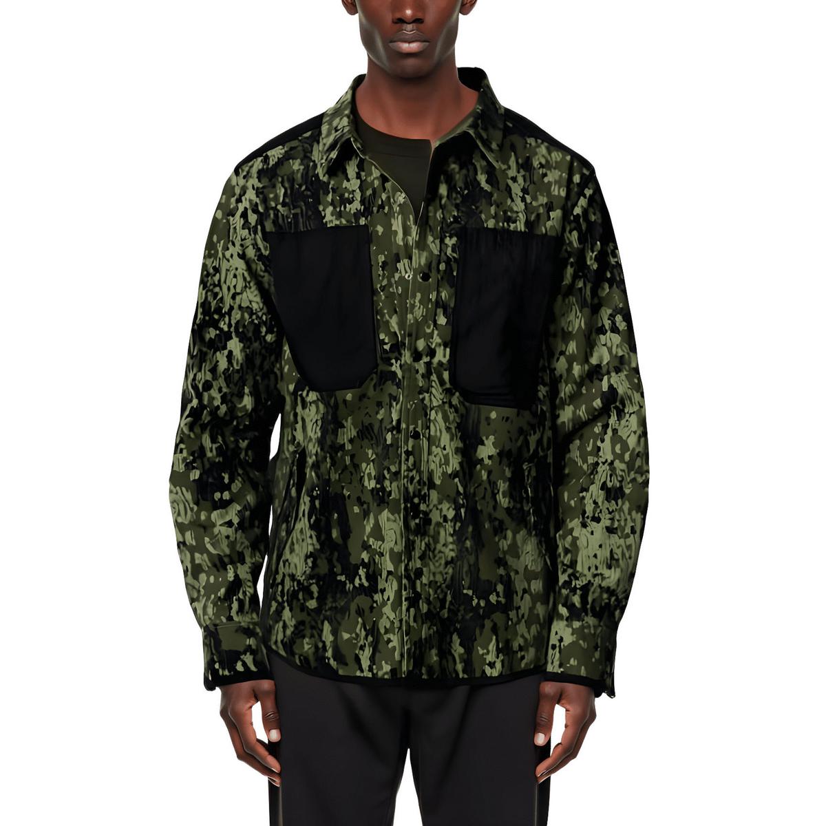 Camouflage Hemdjacke aus Baumwolle
