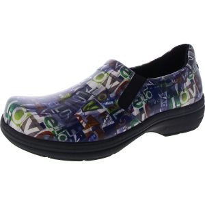 Bind Damen Patent Leder rutschen auf Clogs