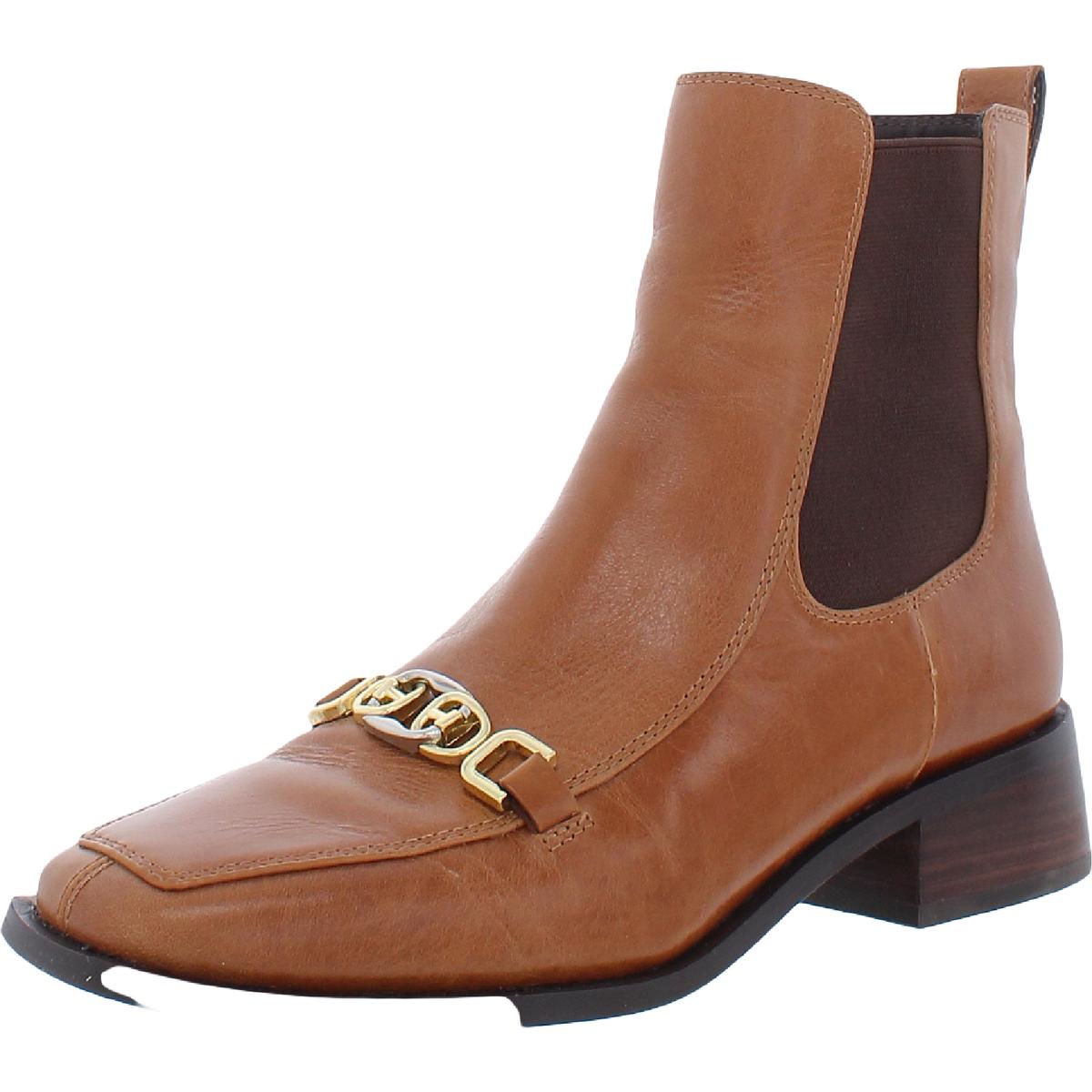 Torance Leder quadrat Zehe chelsea Stiefel