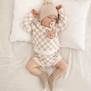 Checkered Jacquard Pullover