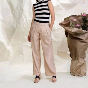 Slouchy Gab Trouser in gerösteter Cappuccino