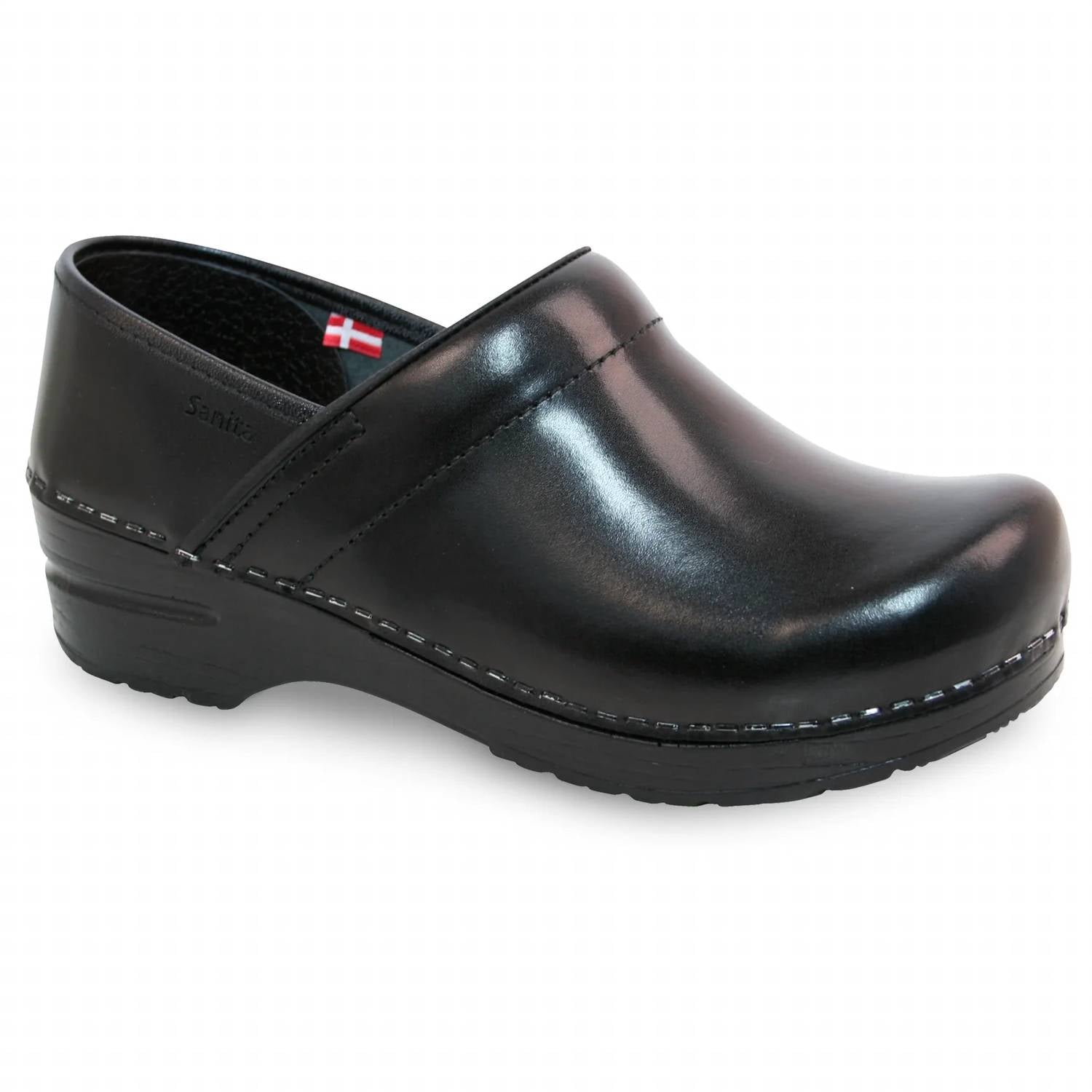 Damen Original professionelle Cabrio Clog – mittlere Breite in schwarz 7764916928572