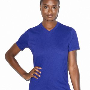 American Apparel Damen feines Trikot klassische V-Ausschnitt Tee