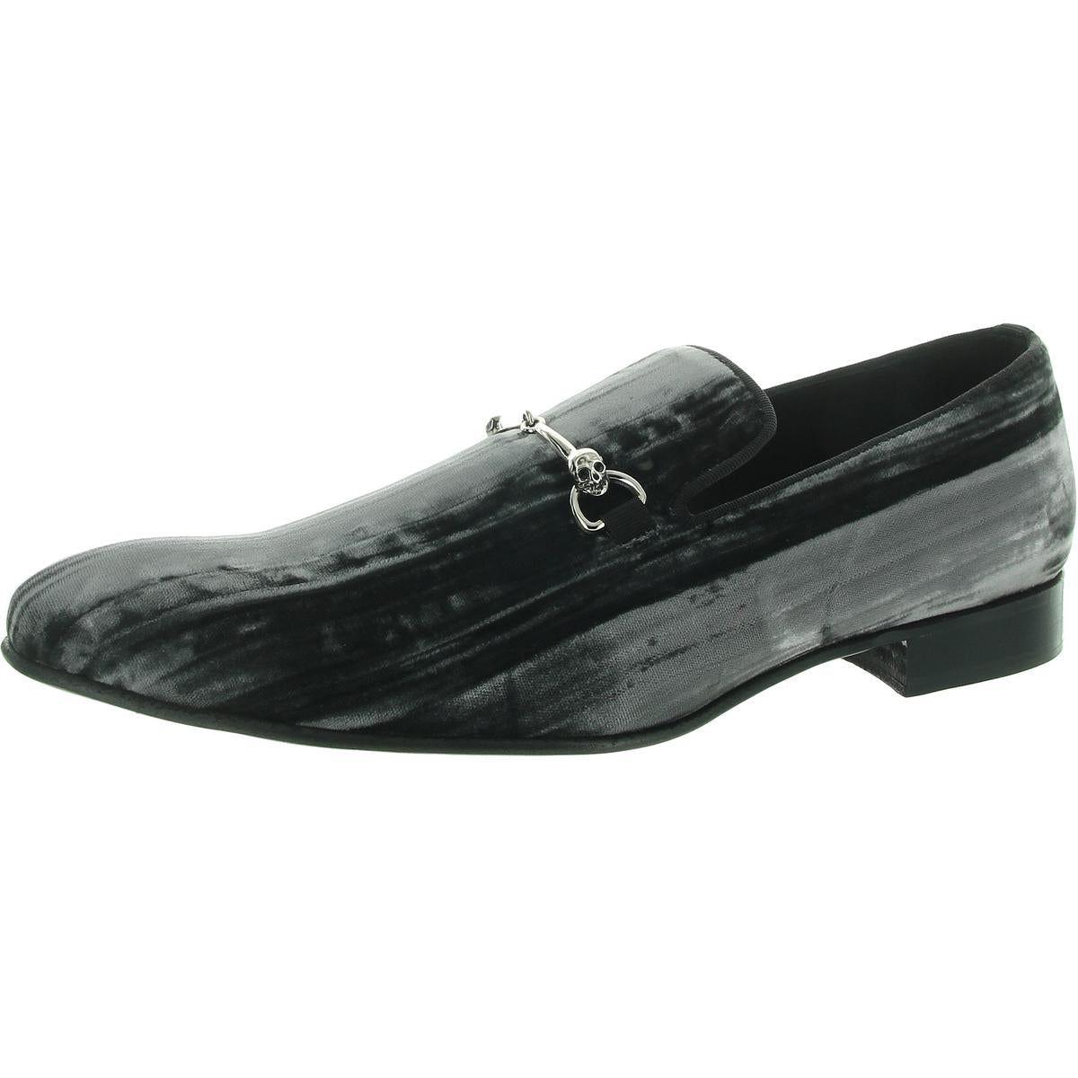 Verzierte Loafer aus Samt