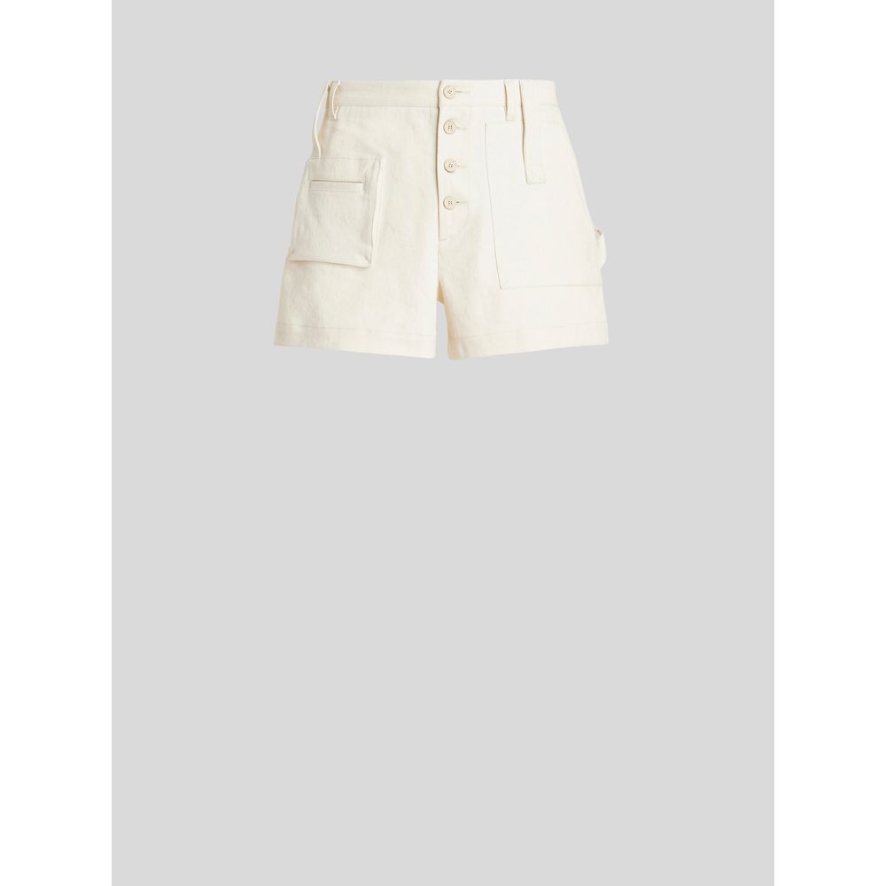 Multi-pocket hohe Taille Shorts