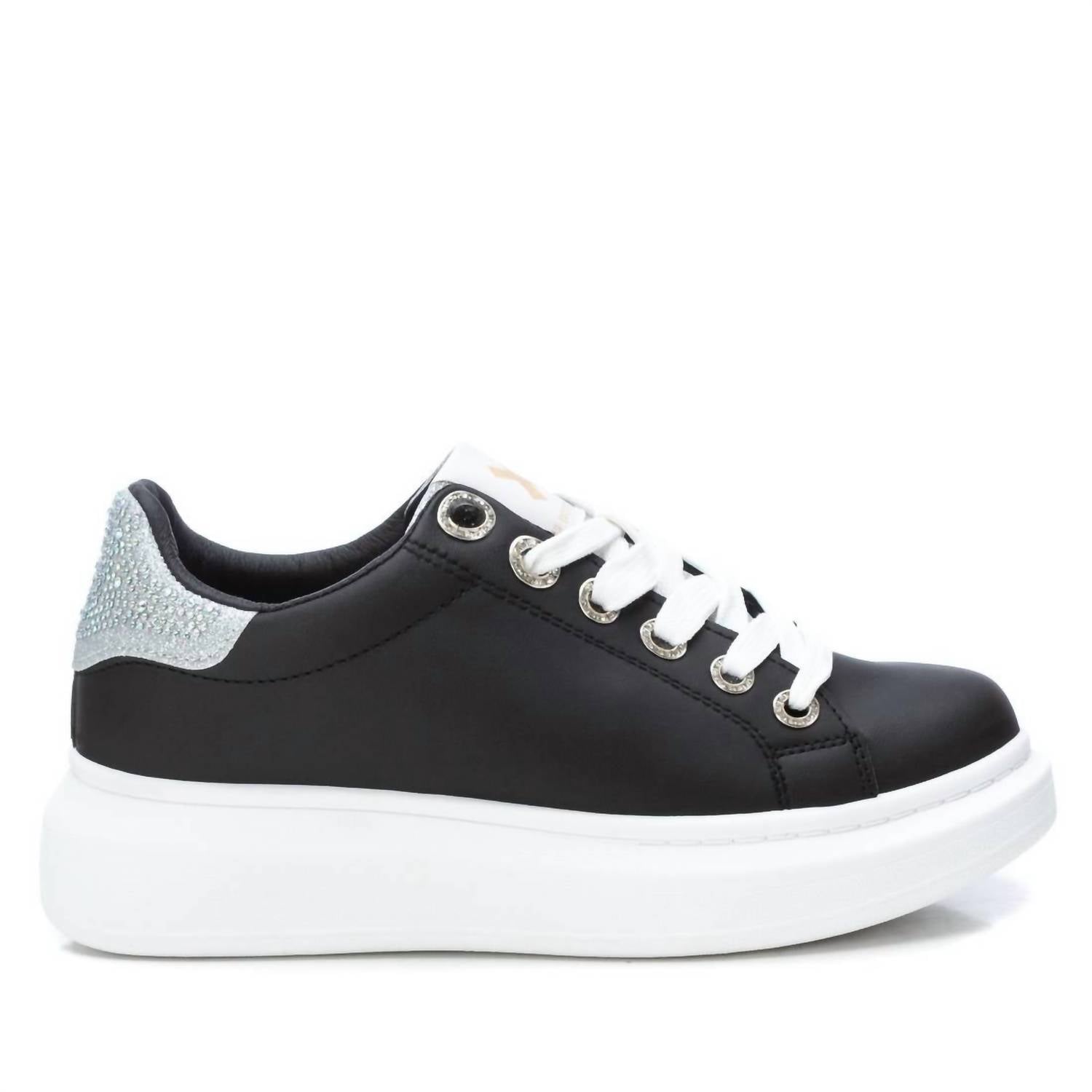 Damen Trainer Sneakers in schwarz – 7764930822204