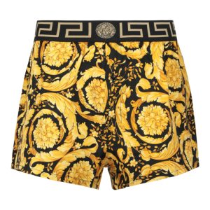 Pyjama-Shorts mit Barock-Print