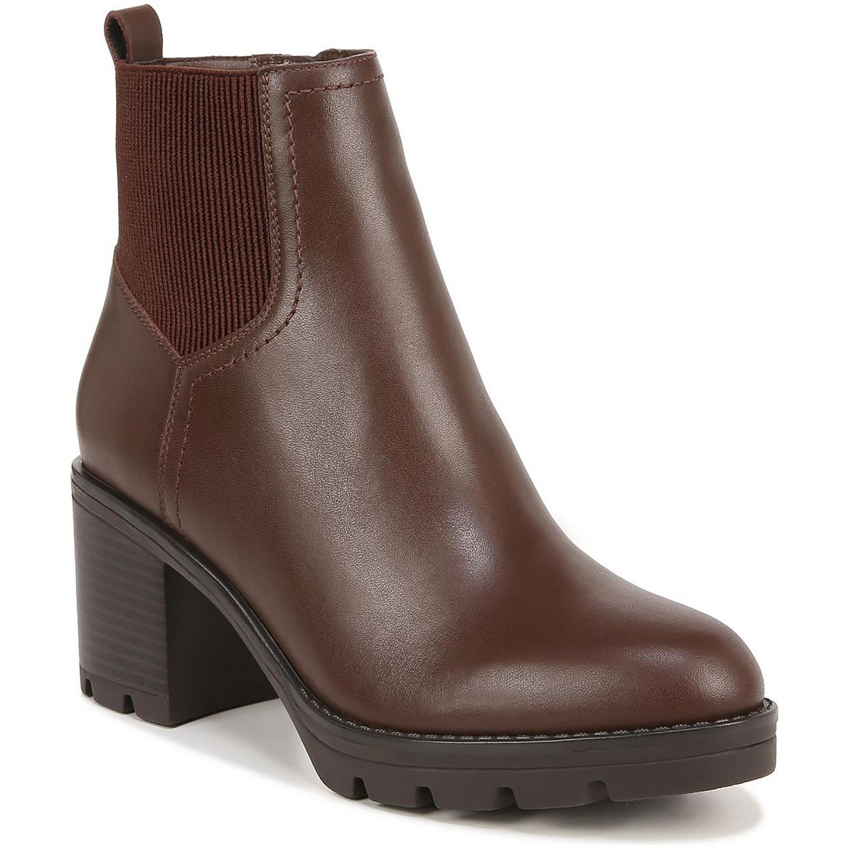 Verney Leder-Stiefeletten mit Blockabsatz