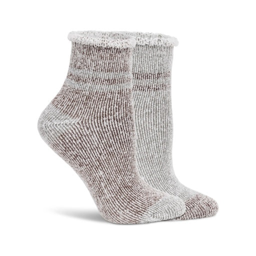 Zitrone Damen 2 Packung Rolle über Manschettenknöchel Socken