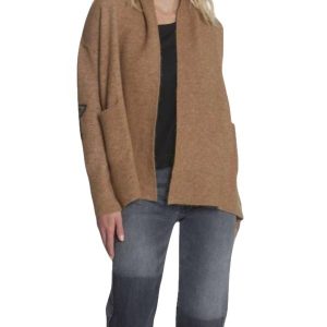 Bella Cozy Strickjacke in Ingwer