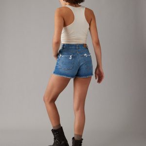 AE Strigid Curvy riss Denim Mama kurz 7678401904700