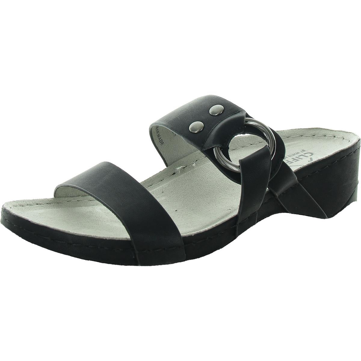 Colletta verzierte Slide-Sandalen aus Kunstleder