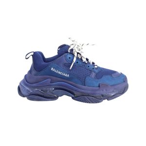 Balenciaga Triple S Sneakers aus Marine Polyurethan 7733782708284