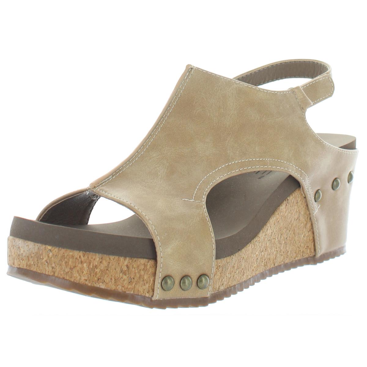 Carley Cork Slingback Wedge Sandalen