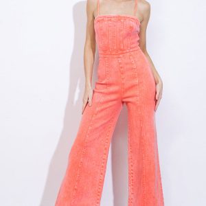 total trendigen Twill Jumpsuit