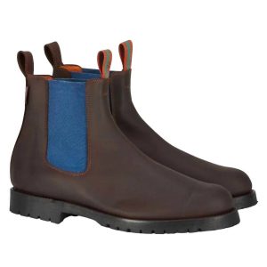 Nelson-Lederstiefel für Herren in Braun/Blau 7732477493308