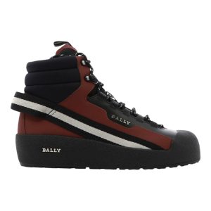 Bally Clyde 6301598 Herren-Schneestiefel in Schwarz/Heritage-Rot