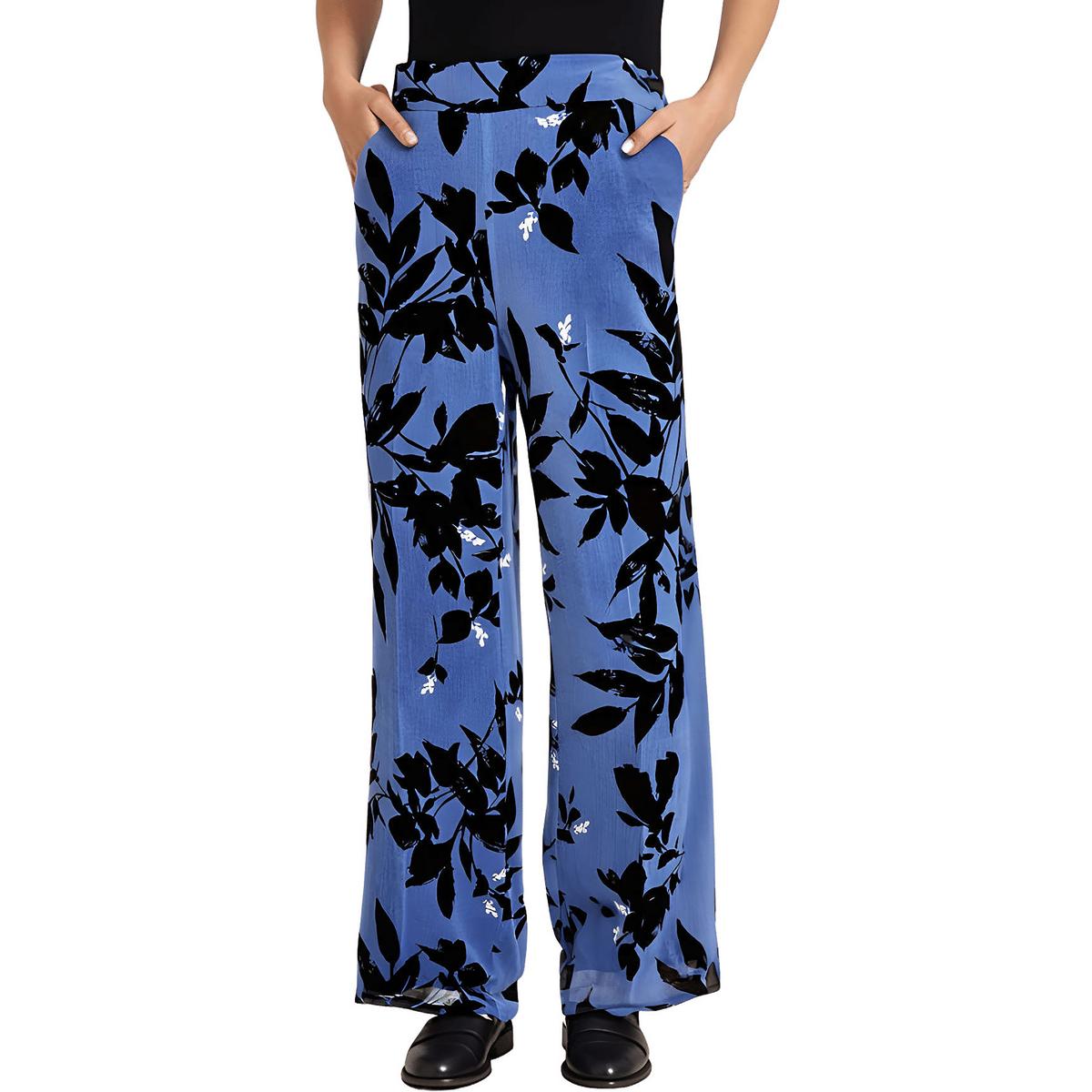 bedruckte Chiffon breite Bein Hose