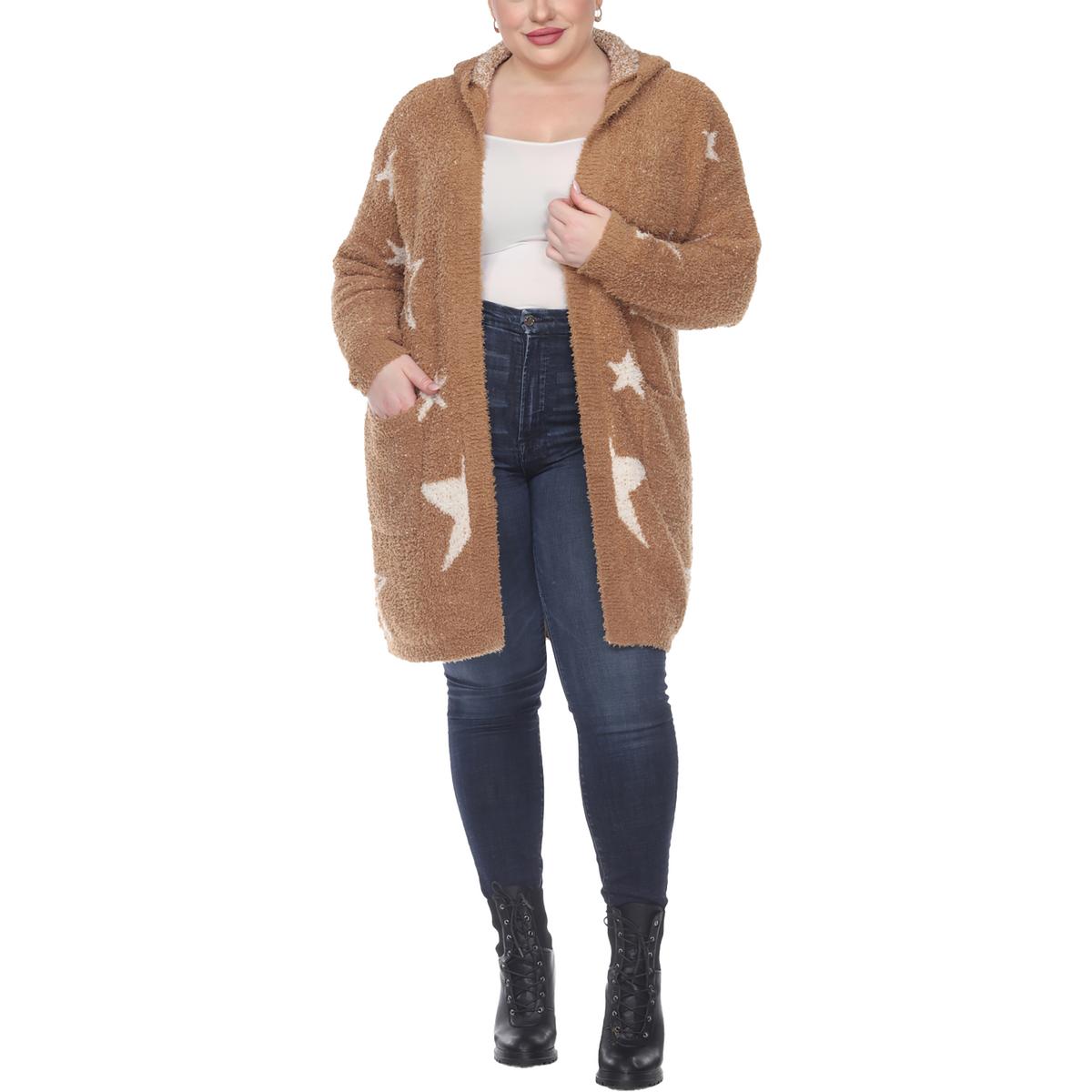 Plus Sherpa Kapuzenjackenpullover