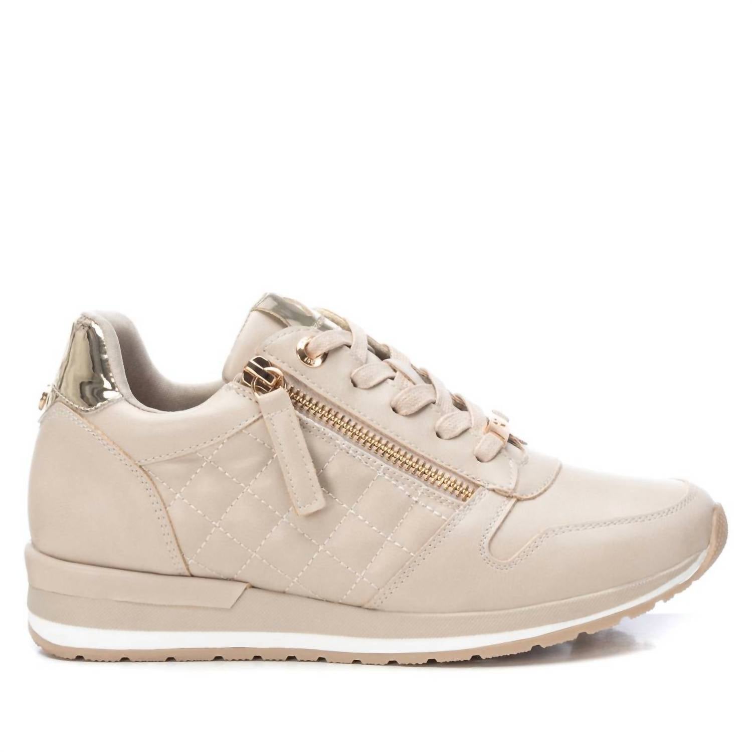 Damen Trainer Sneakers in beige 7803892334652