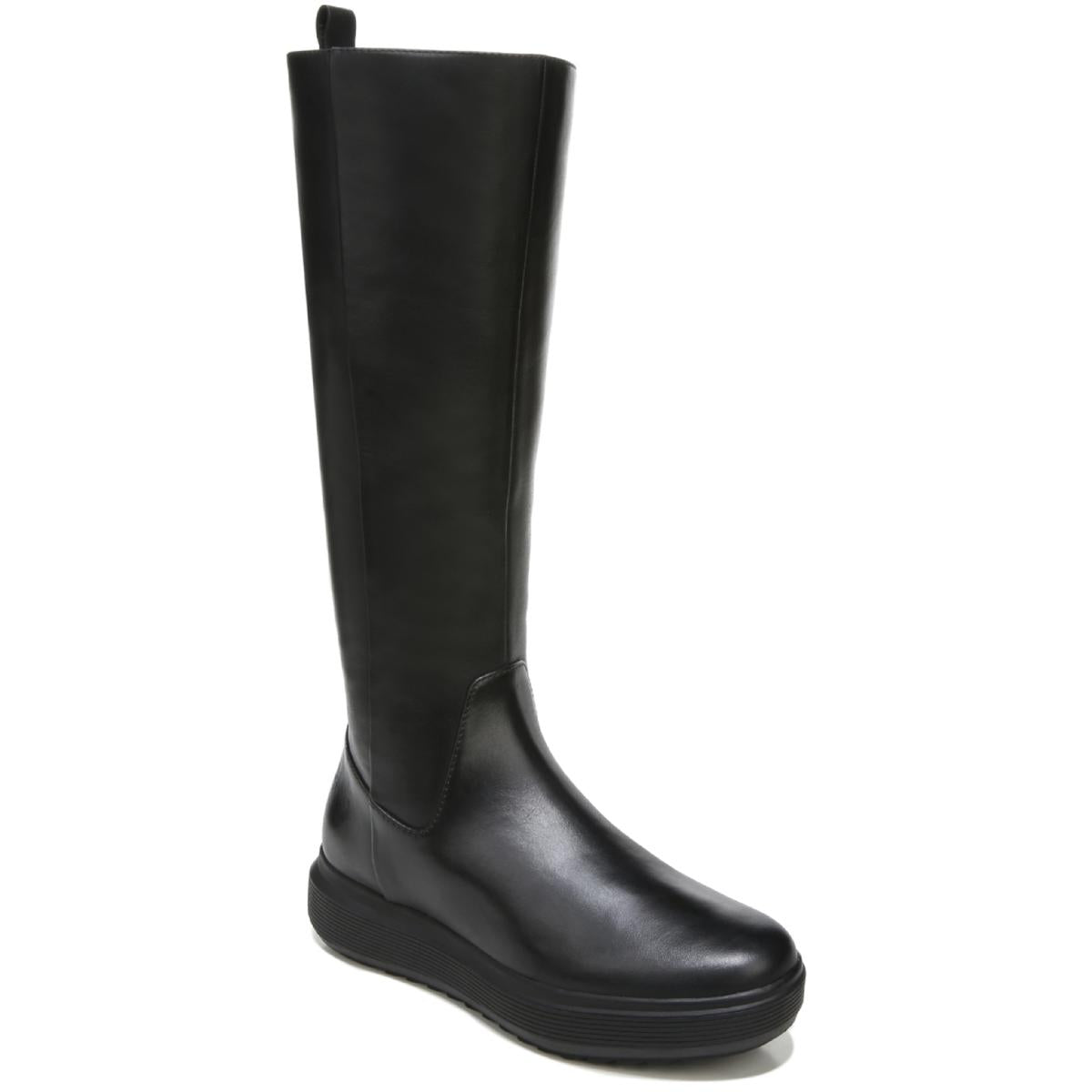 Torence Leder breite Kalb kniehohe Stiefel