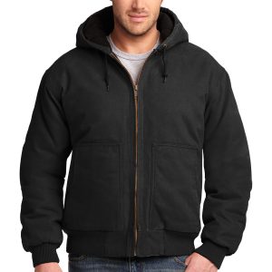 CornerStone Herren gewaschen Ente Tuch isoliert Kapuze Arbeitsjacke – CSJ41