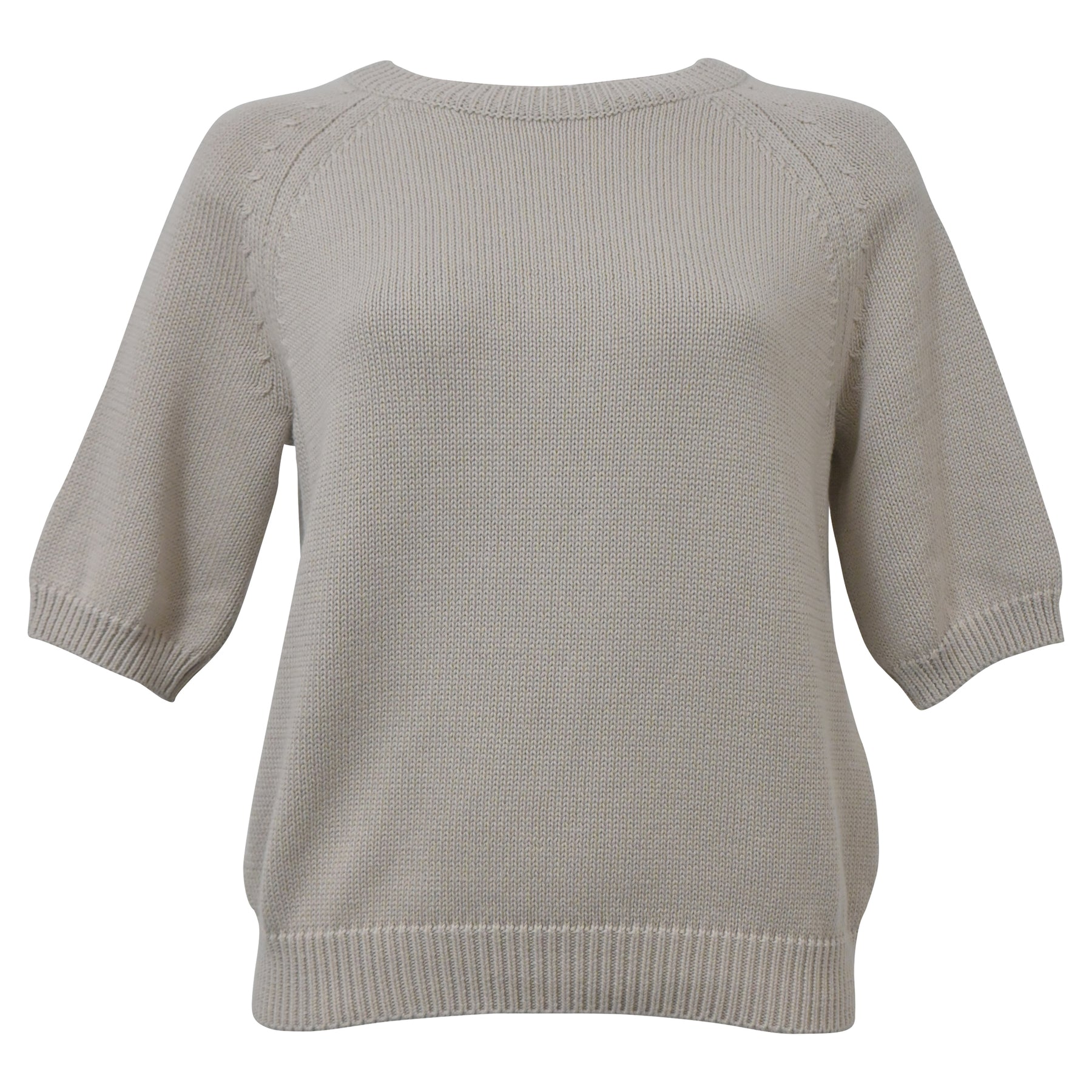 ‘S Max Mara Corinne Pullover aus ecru Baumwolle 7748659413052