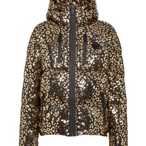 Nylonpuffer Jacke Leopard