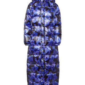 Nylon superlange Daunenjacke Blumen 7676521971772