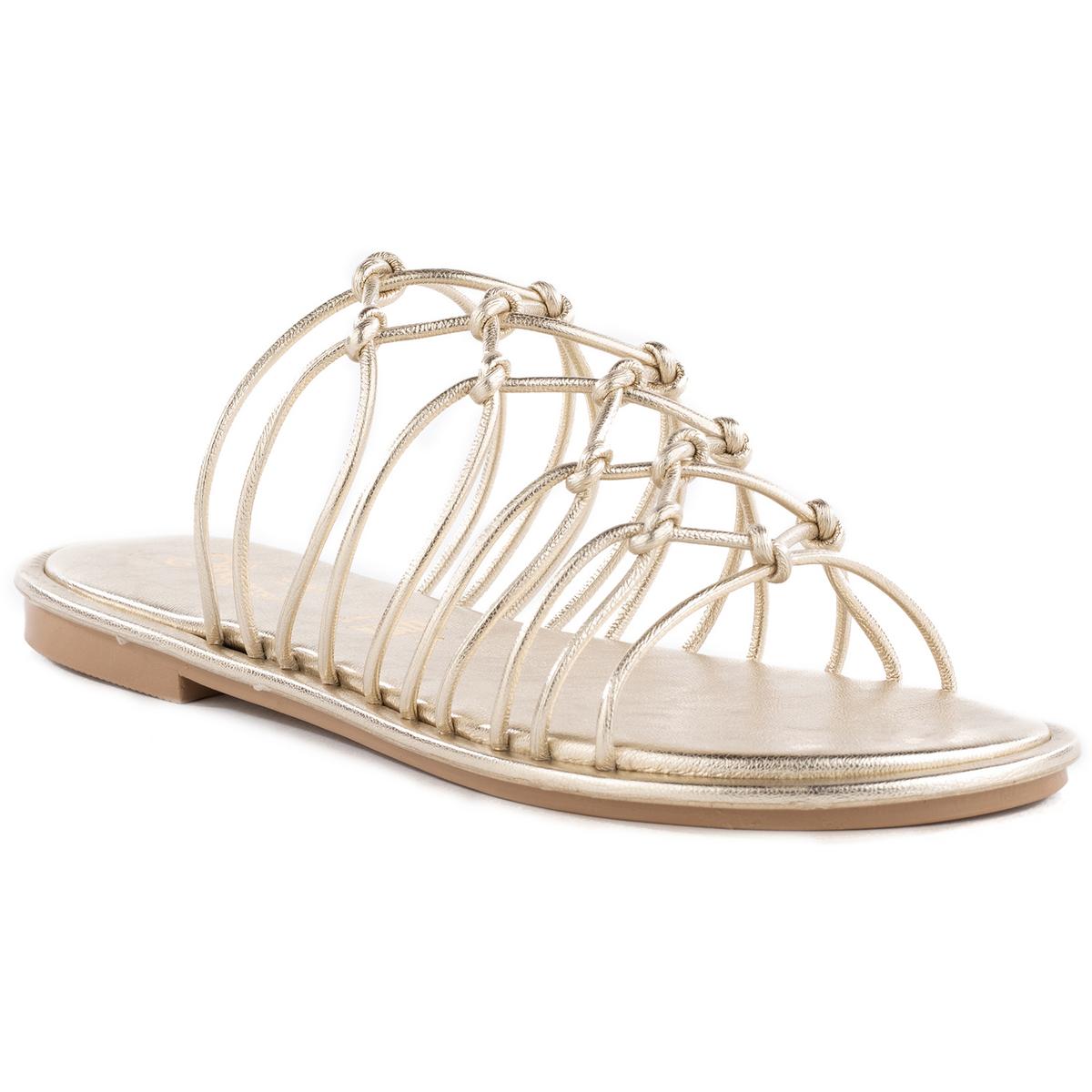Authentische Gladiator-Sandalen aus Kunstleder mit offener Zehenpartie