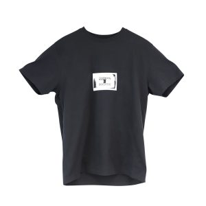 Givenchy bedrucktes Logo T-Shirt aus schwarzem Baumwoll-Jersey 7748755914812