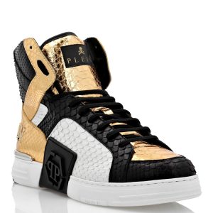 PHANTOM KICK$ Python Leder-Hi-Top-Sneaker