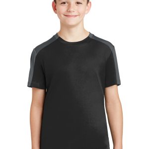 Sport-Tek Youth PosiCharge Competitor Sleeve-Blocked Tee YST354