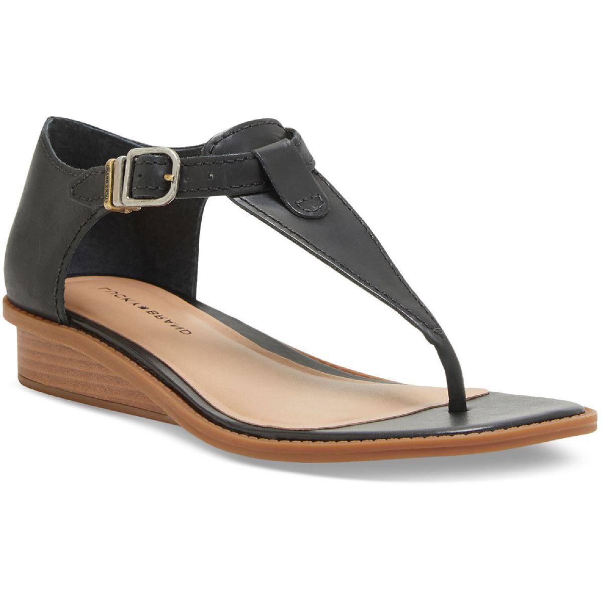Annamae Leder Keil String Sandalen