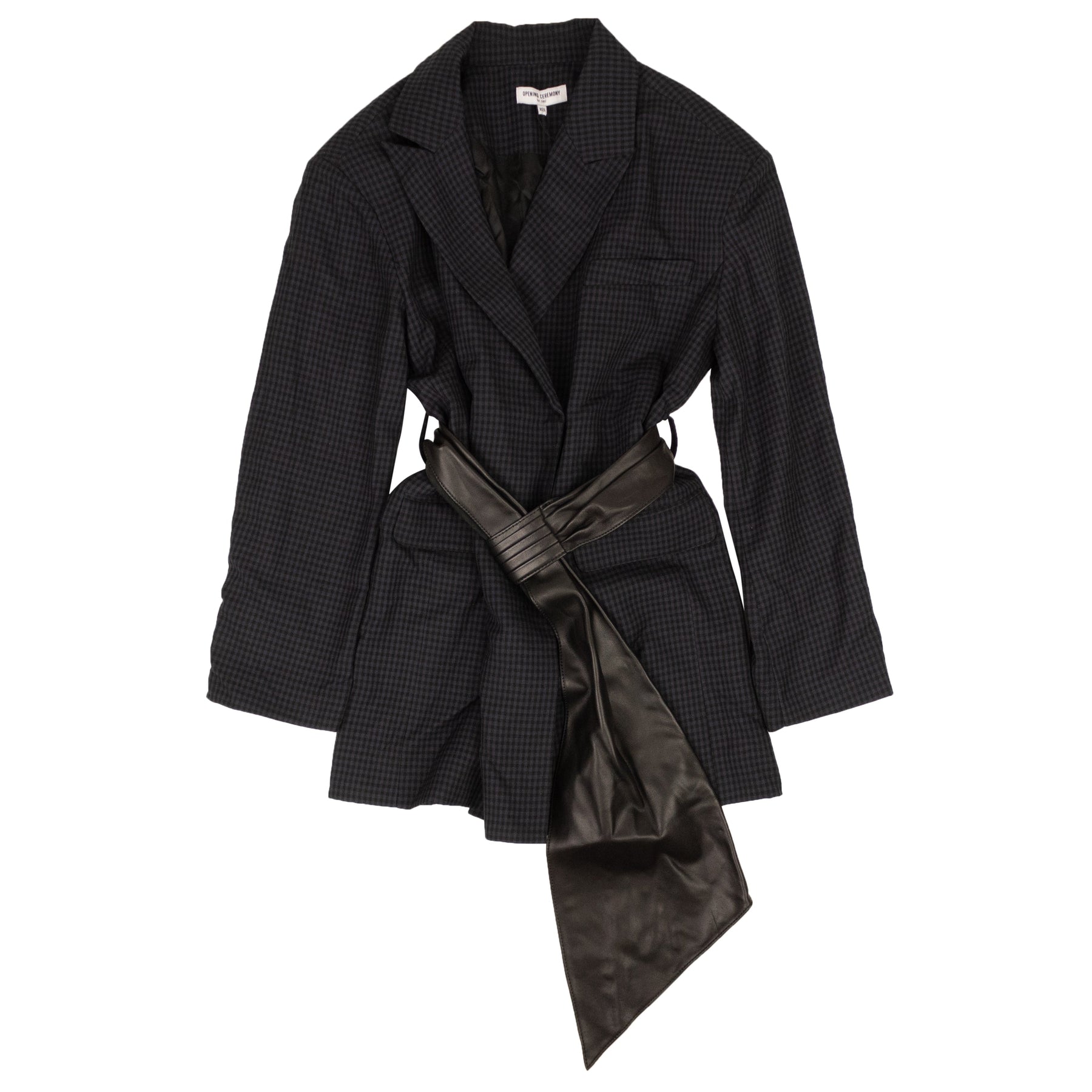 Opening Ceremony Oversize-Blazer mit Gürtel – Marineblau