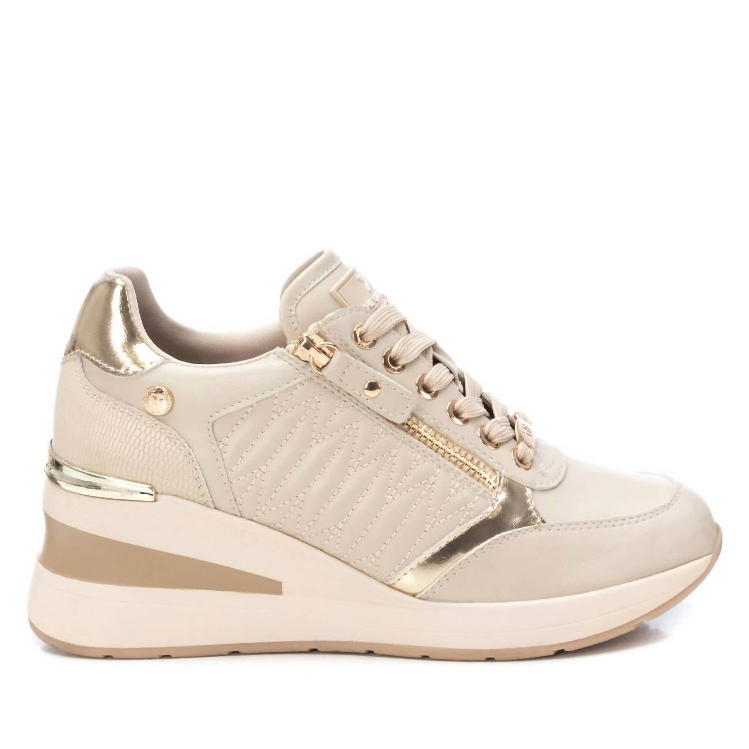 Damen Trainer Sneakers in beige 7803966652476