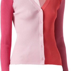 Damen Frachtpullover in rosa/rot 7703572414524