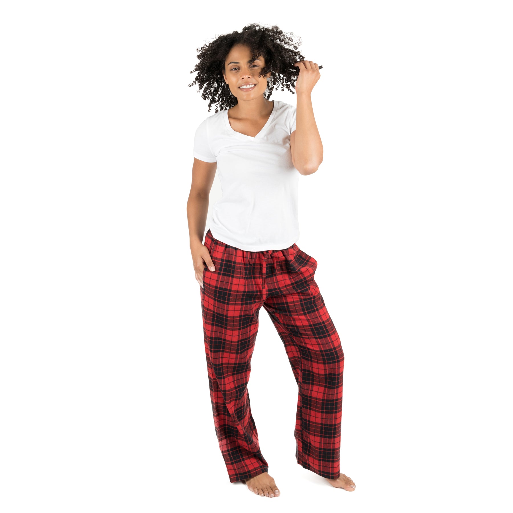 Christmas Damen Flanell Pyjama Hosen Plaid