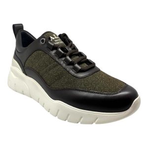 Bally Bredley 6239584 Herren-Sneaker aus Ebano-Leder und Stoff, Größe 7