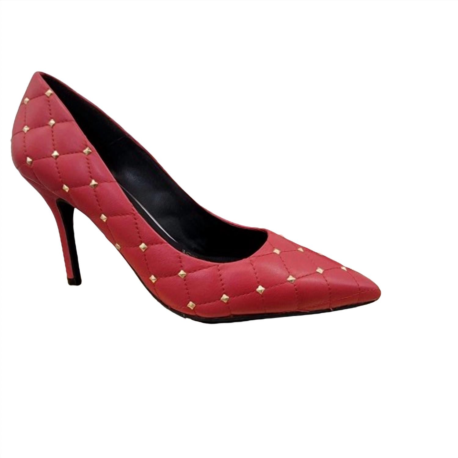 Damen piuma Sandalen in piuma rojo