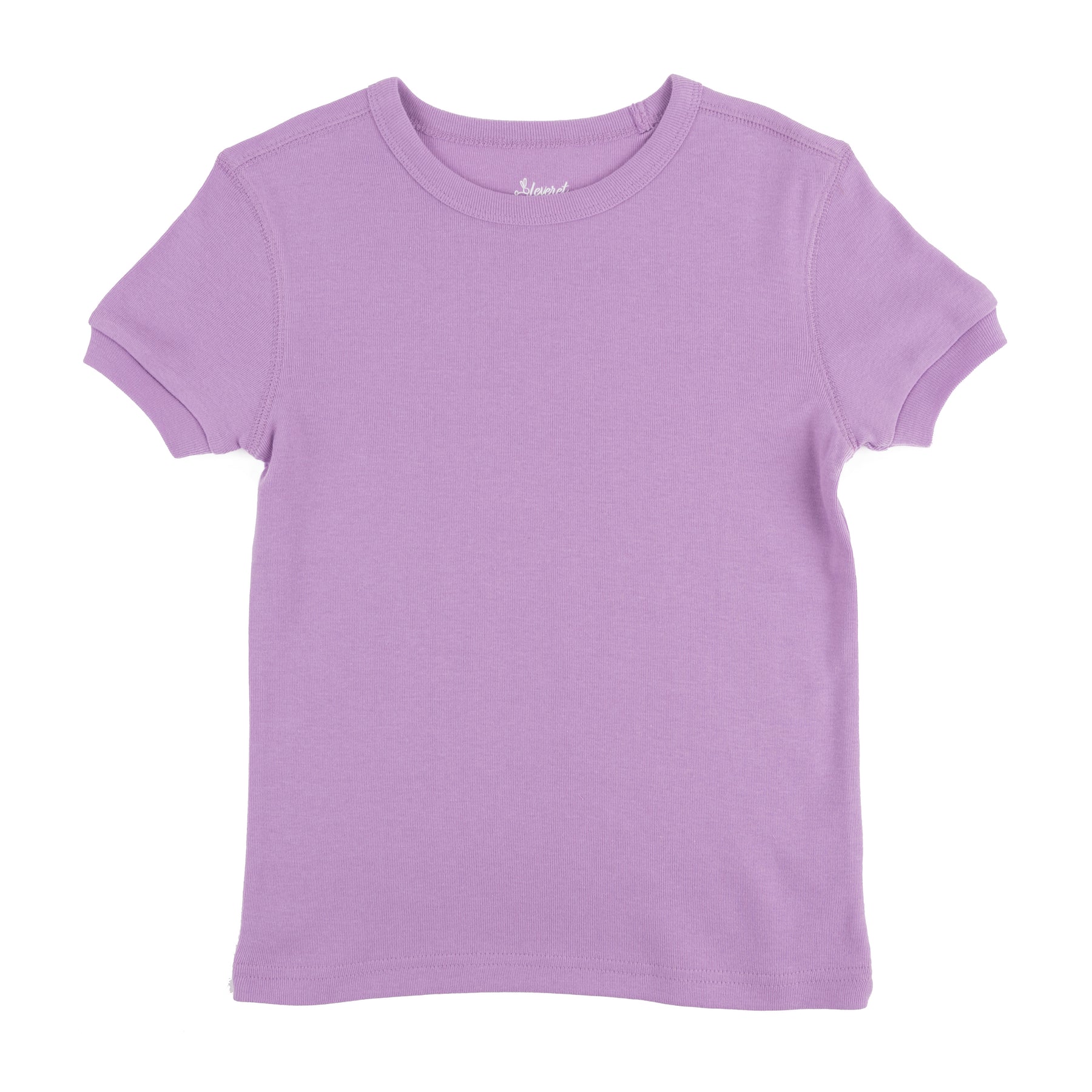 Kinder Kurzarm T-Shirt klassische feste Farbe