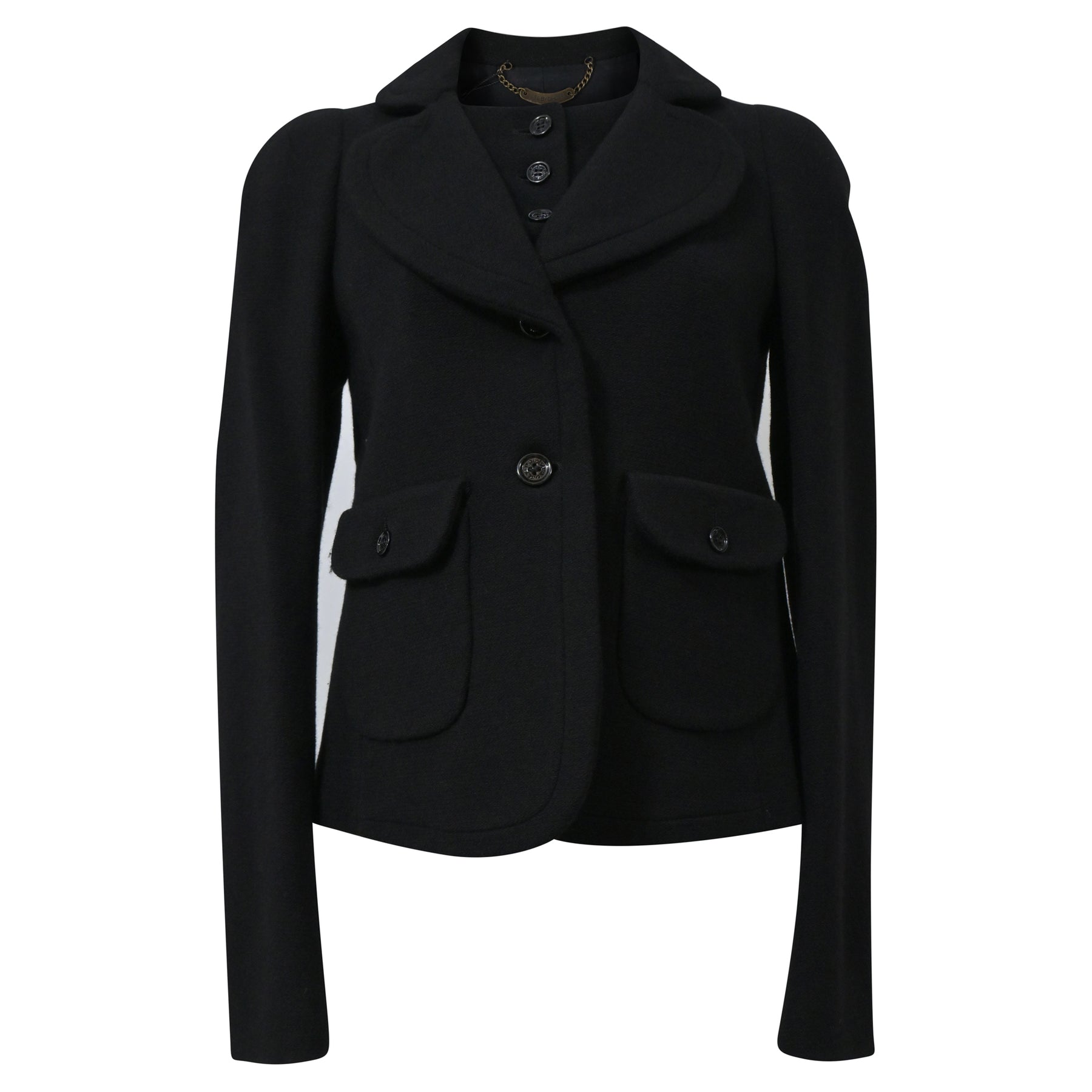See by Chloé Jacke aus schwarzer Wolle 7748752867388