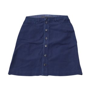 A.P.C. Buttoned Midi Rock aus blauer Baumwolle Denim 7765076312124