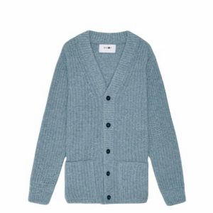 Benzon-Strickjacke für Herren in Hellgrau-Multi